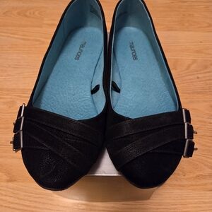 Women's Maurices Ballet Flats With Buckles Black Size 9.5M